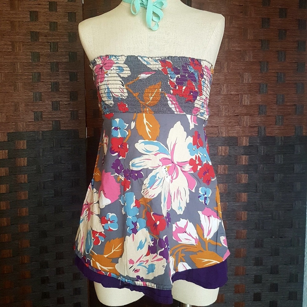 3/$15 Y2k Tropical tube top